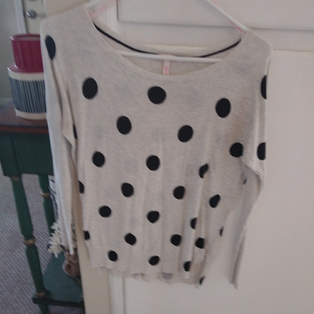 Victorias secret polka dot sweater sz s